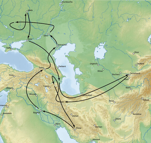 Файл:Timur Golden Horde campaign.jpg