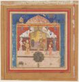 Khusrau Parviz before his Father Hurmuzd ( ) , Folio from a Shahnama (Book of Kings) MET DP215844.jpg